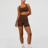 Race Day Sports Bra - Hot Chocolate