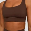 Race Day Sports Bra - Hot Chocolate