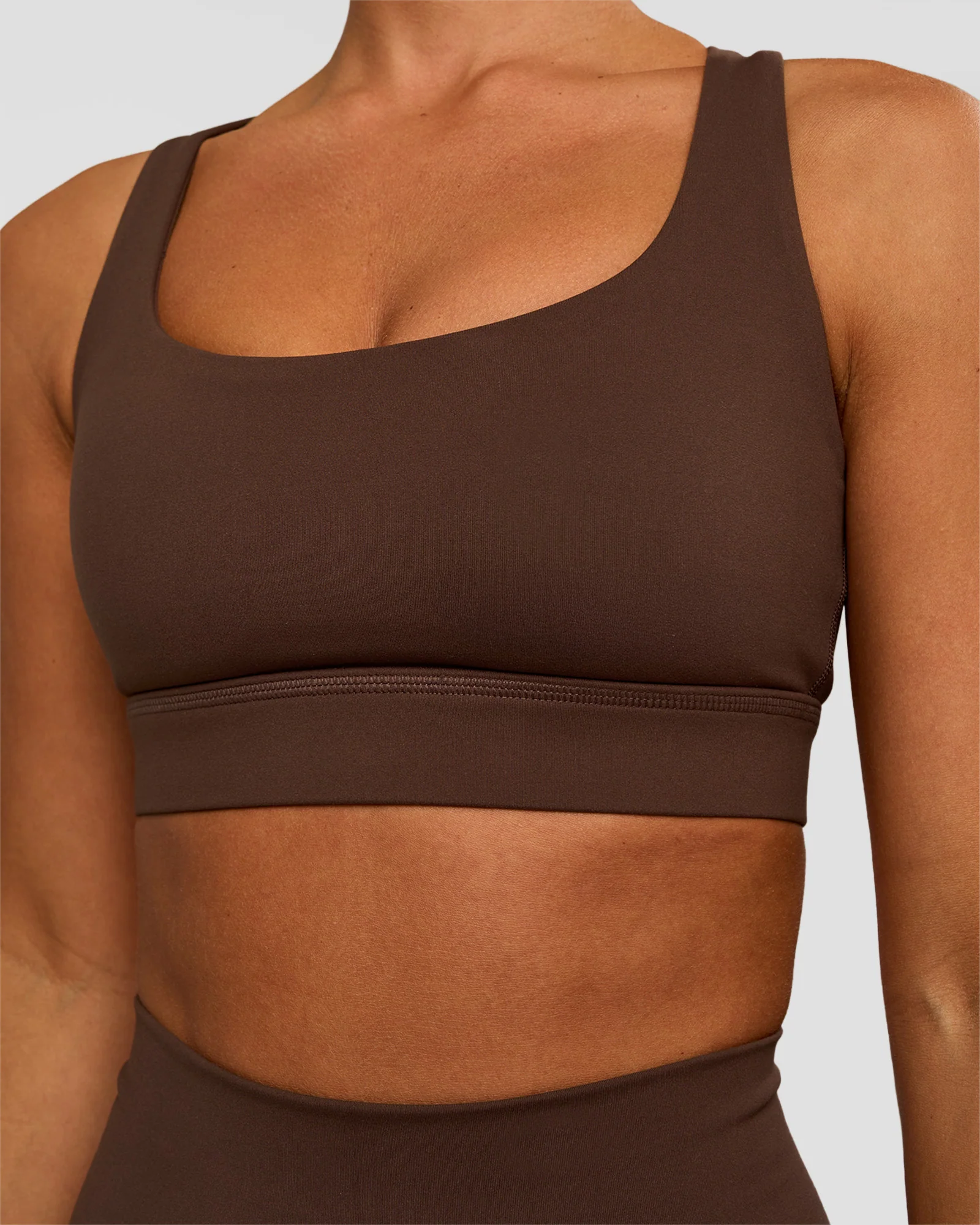 Race Day Sports Bra - Hot Chocolate