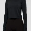 AeroFLX+ Seamless Long Sleeve Skimmer Tee - Black Marl