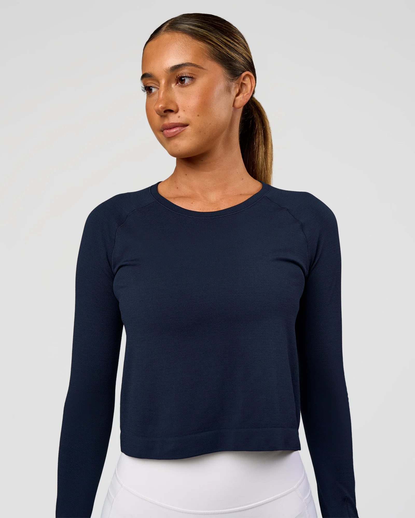 AeroFLX+ Seamless Long Sleeve Skimmer Tee - Future Navy/Future Navy