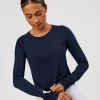 AeroFLX+ Seamless Long Sleeve Skimmer Tee - Future Navy/Future Navy