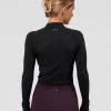 AeroFLX+ Long Sleeve Skimmer Half Zip - Black Marl