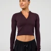 AeroFLX+ Long Sleeve Skimmer Half Zip - Midnight Plum/Midnight Plum