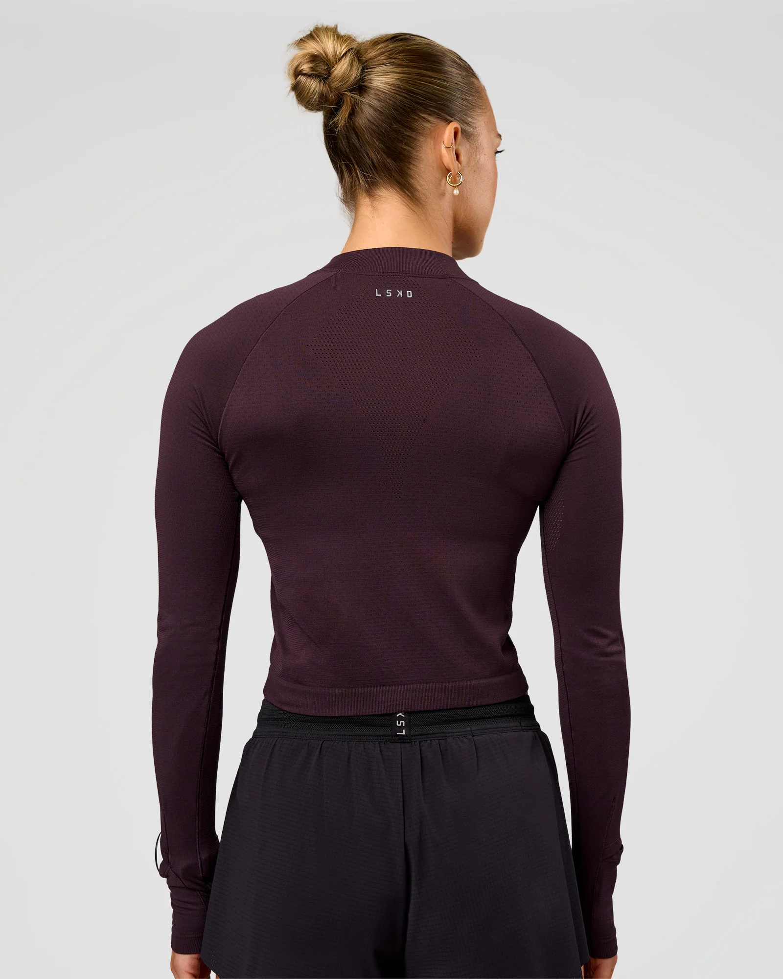 AeroFLX+ Long Sleeve Skimmer Half Zip - Midnight Plum/Midnight Plum