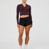 AeroFLX+ Long Sleeve Skimmer Half Zip - Midnight Plum/Midnight Plum