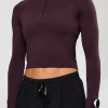 AeroFLX+ Long Sleeve Skimmer Half Zip - Midnight Plum/Midnight Plum
