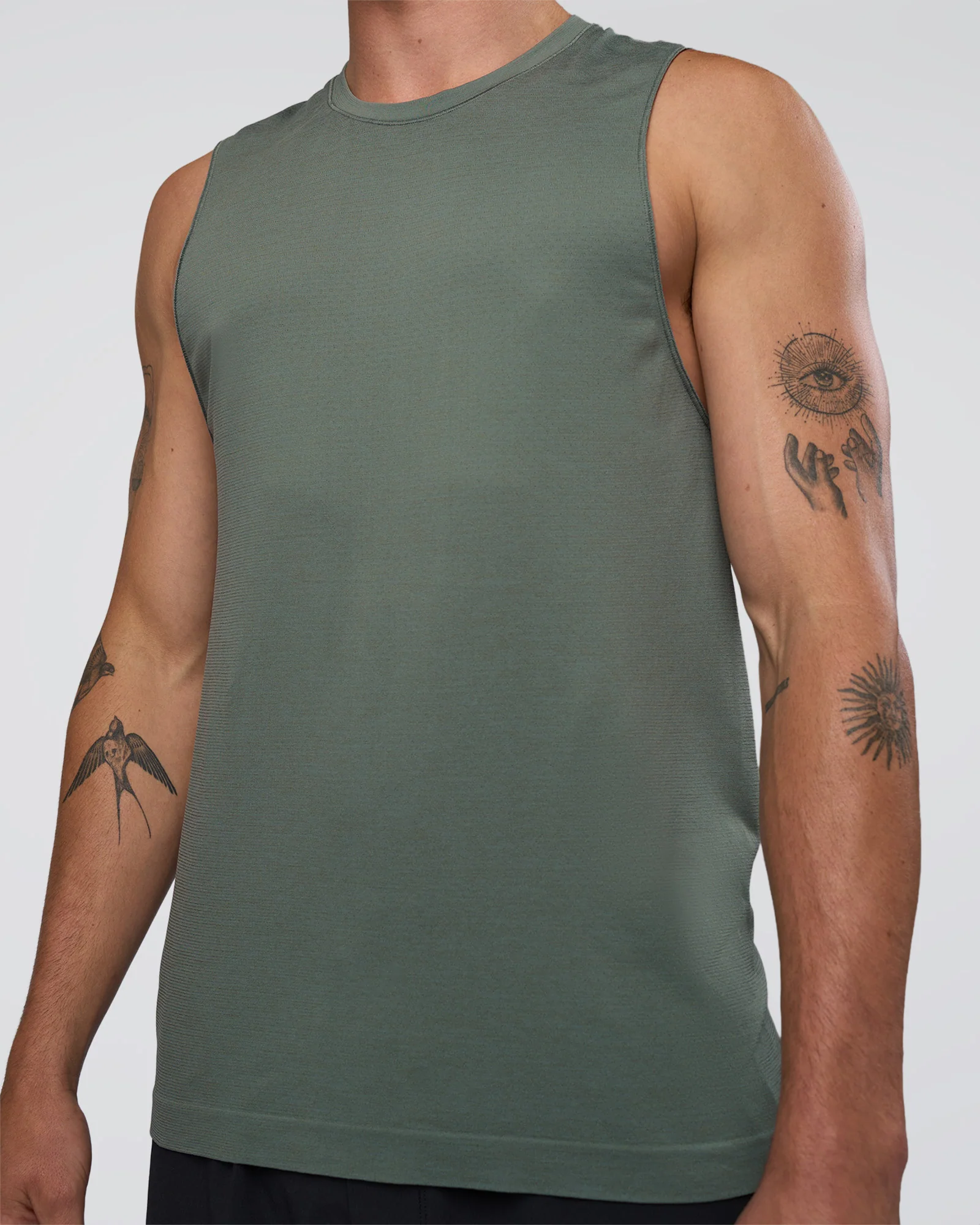 AeroFLX+ Seamless Muscle Tank - Graphite/Graphite
