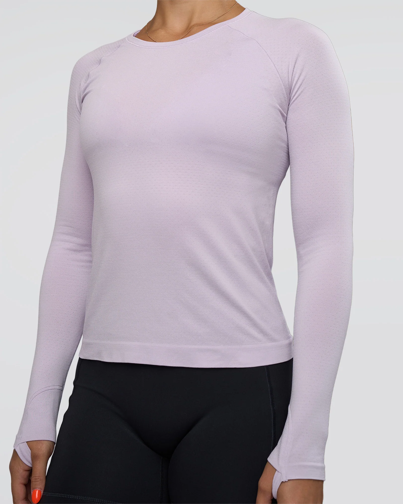 AeroFLX+ Seamless Long Sleeve Tee - Fair Orchid/Fair Orchid