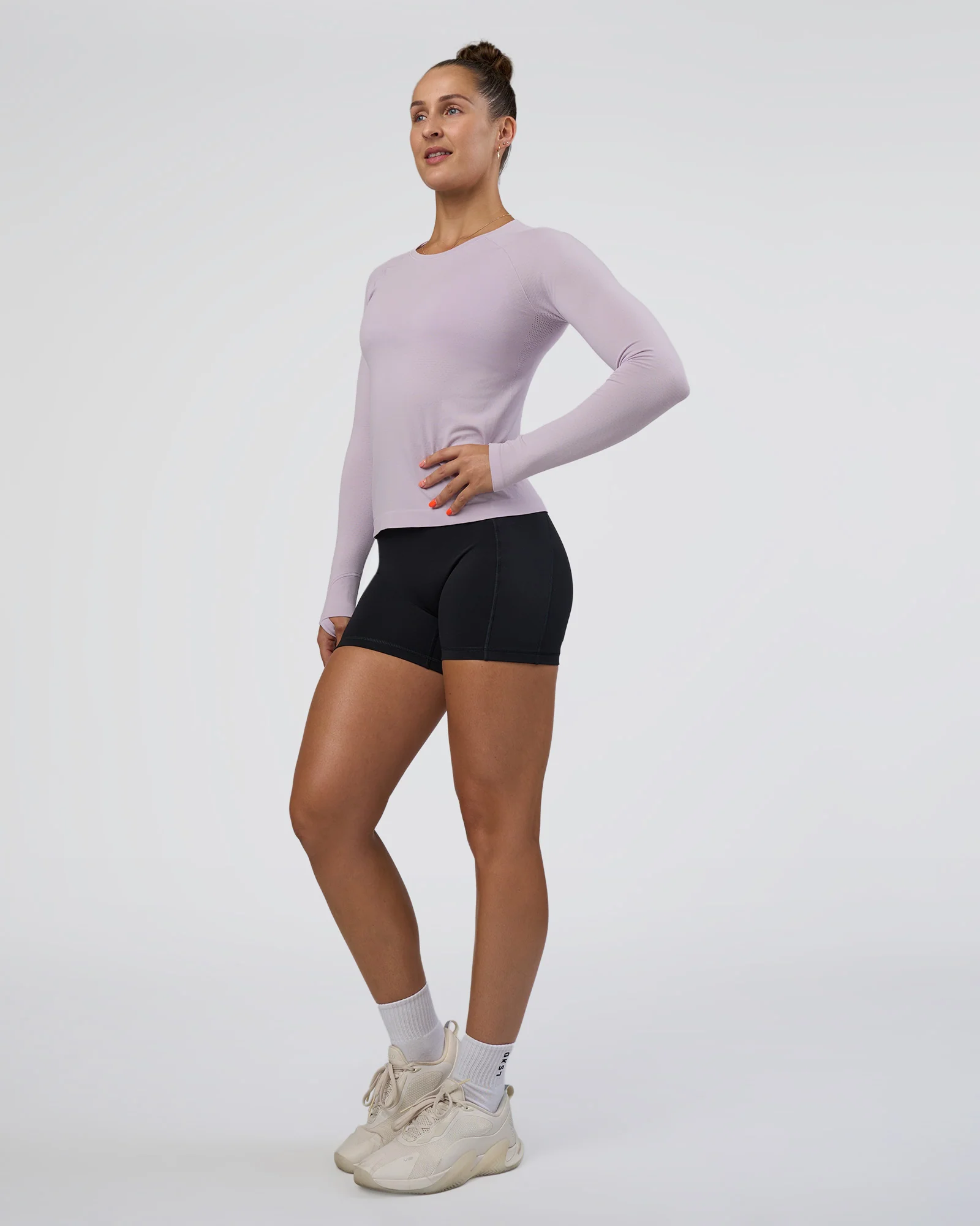 AeroFLX+ Seamless Long Sleeve Tee - Fair Orchid/Fair Orchid