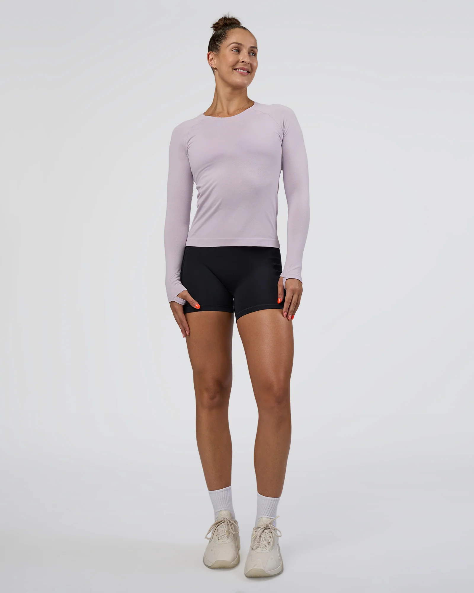 AeroFLX+ Seamless Long Sleeve Tee - Fair Orchid/Fair Orchid