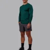 AeroFLX+ Seamless Long Sleeve Tee - Dark Moss/Dark Moss