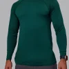 AeroFLX+ Seamless Long Sleeve Tee - Dark Moss/Dark Moss
