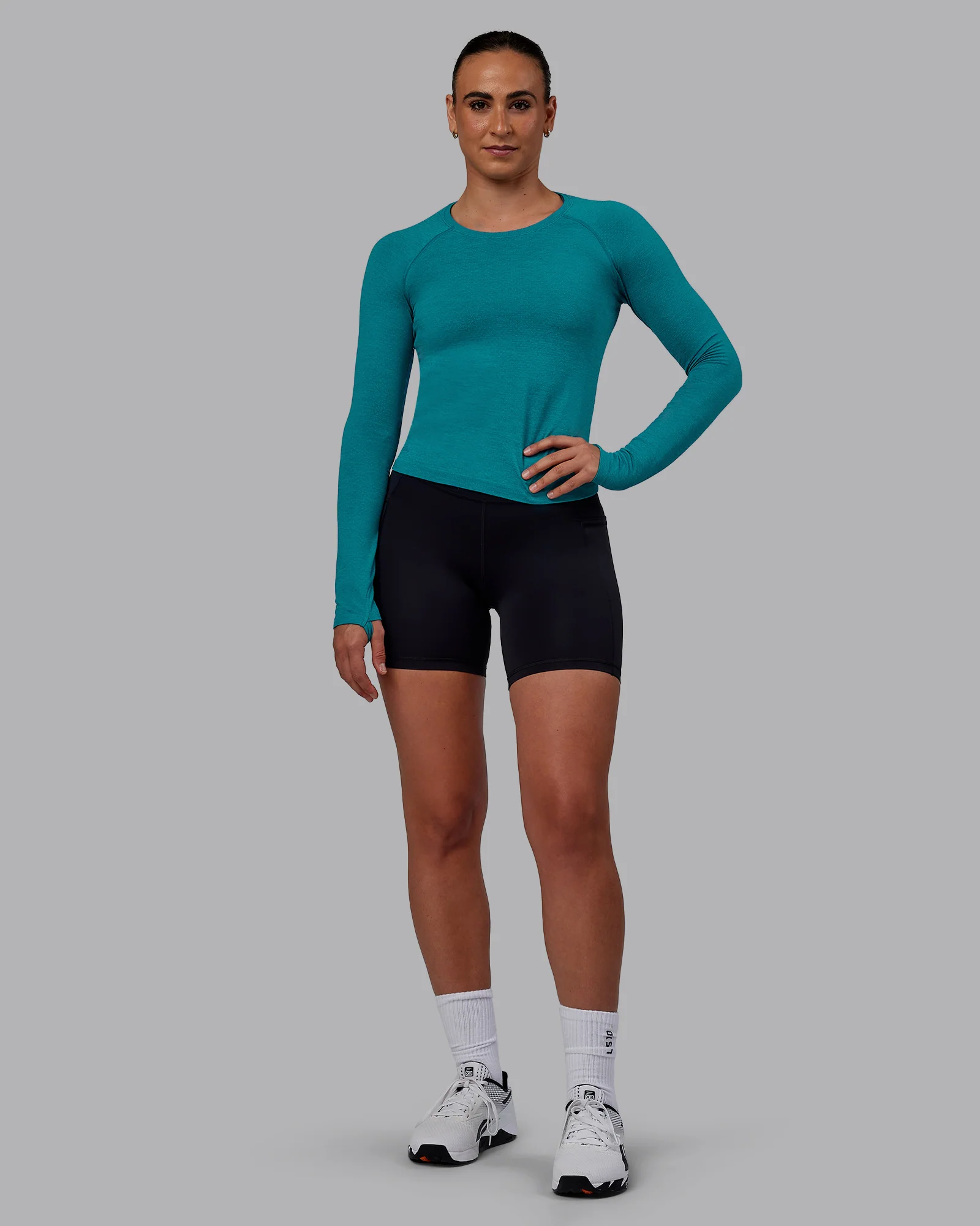 12929-aeroflx-seamless-long-sleeve-tee-blue-bird-marl-1.webp AeroFLX+ Seamless Long Sleeve Tee - Blue Bird Marl