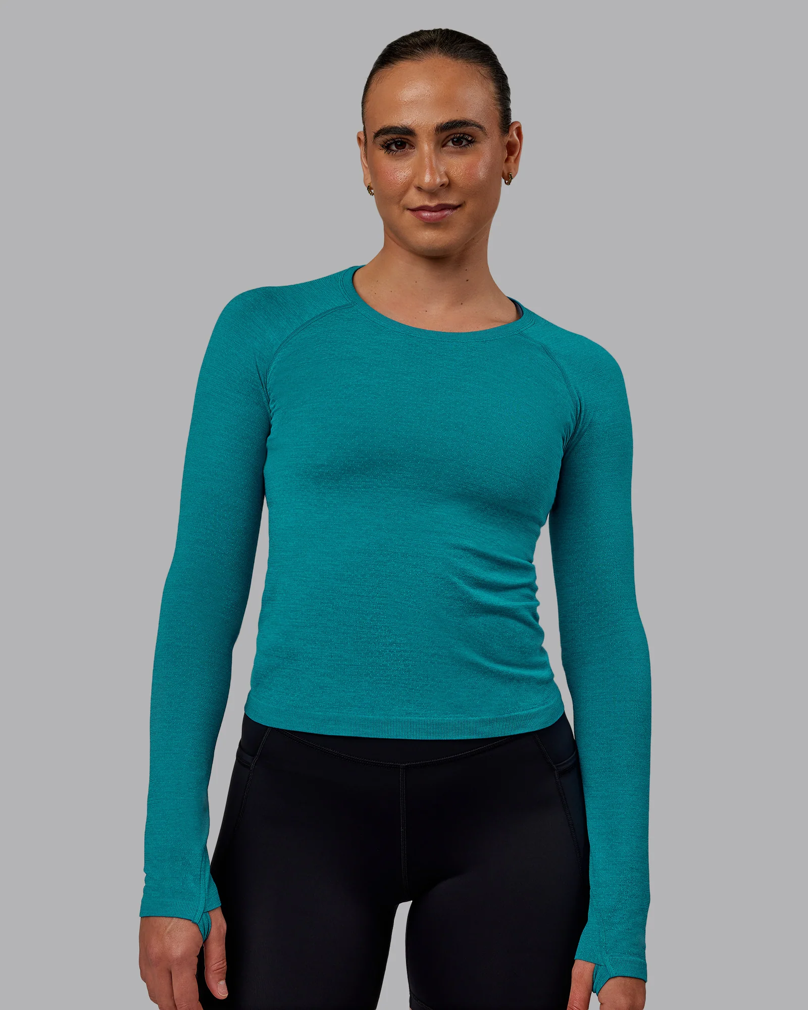 12929-aeroflx-seamless-long-sleeve-tee-blue-bird-marl-2.webp AeroFLX+ Seamless Long Sleeve Tee - Blue Bird Marl