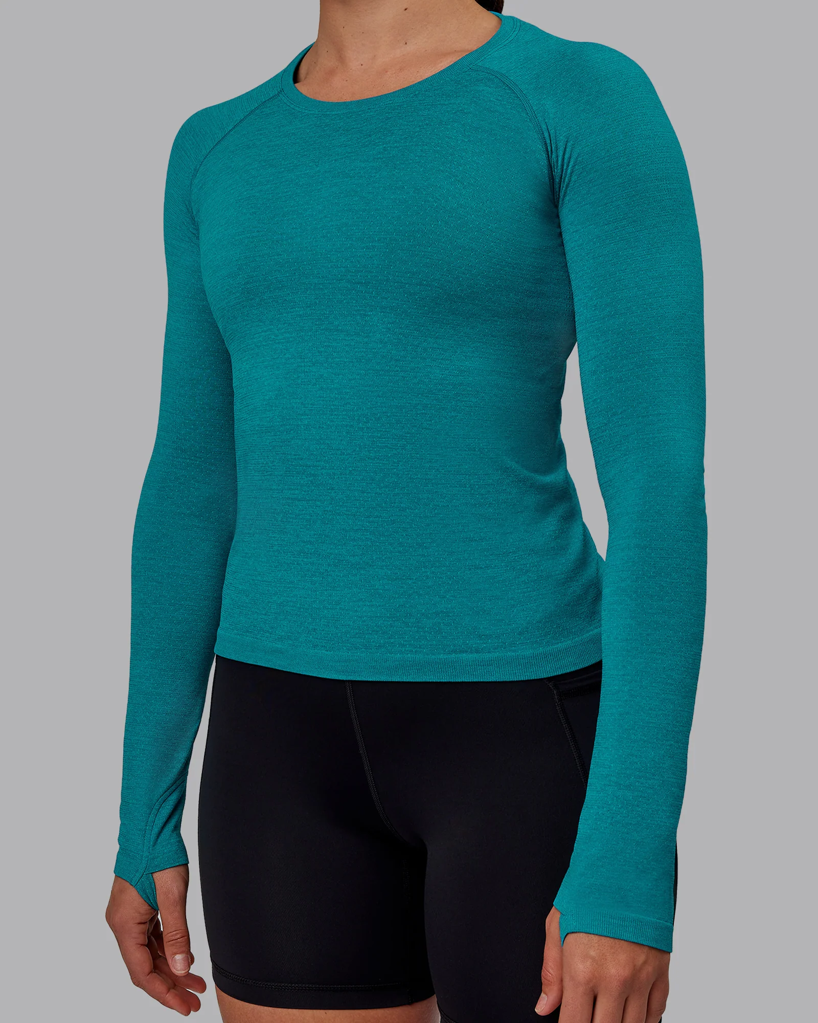 12929-aeroflx-seamless-long-sleeve-tee-blue-bird-marl-5.webp AeroFLX+ Seamless Long Sleeve Tee - Blue Bird Marl