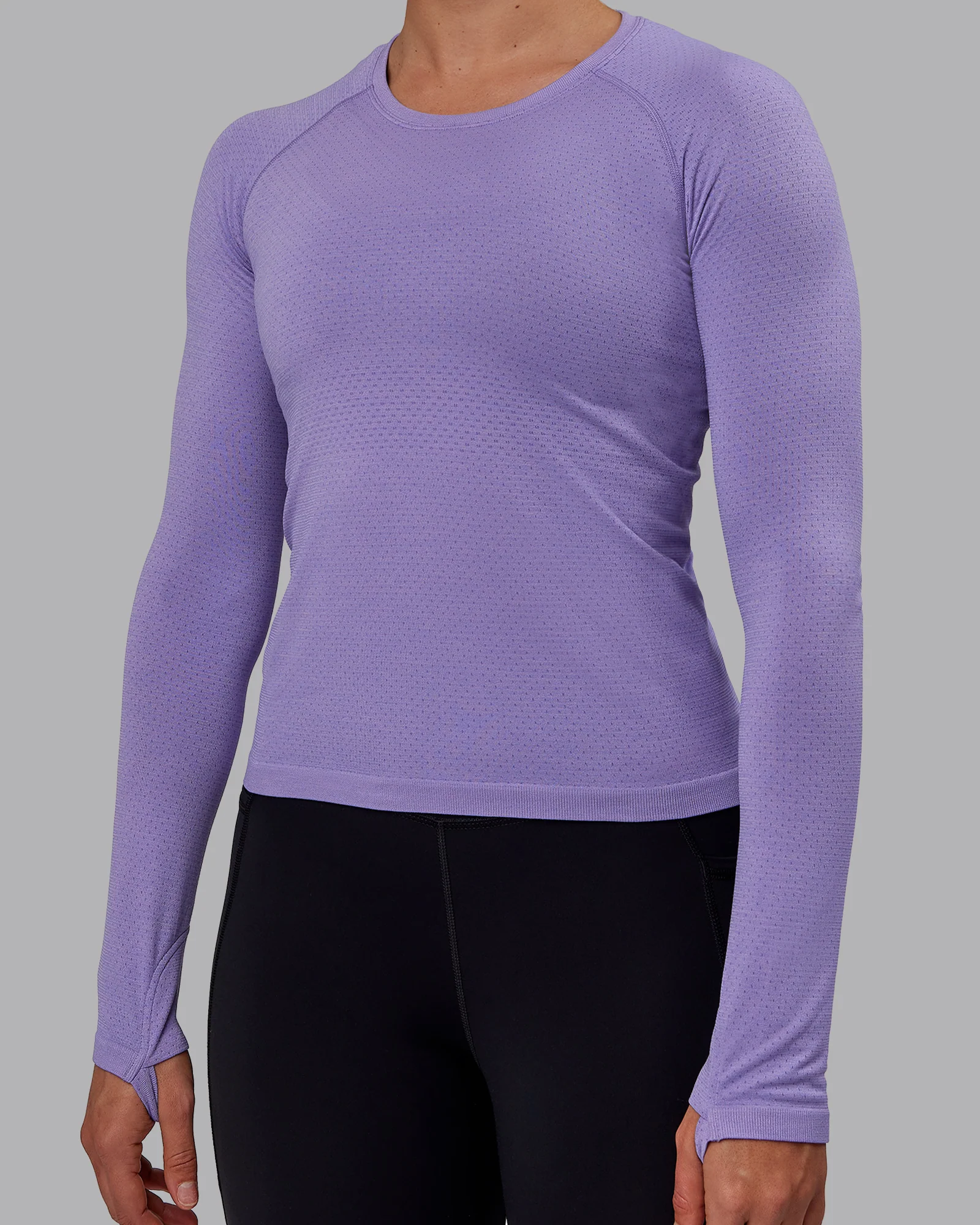 12945-aeroflx-seamless-long-sleeve-tee-dahlia-purple-marl-4.webp AeroFLX+ Seamless Long Sleeve Tee - Dahlia Purple Marl