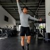 AeroFLX+ Seamless Long Sleeve Tee - Lt Grey Marl