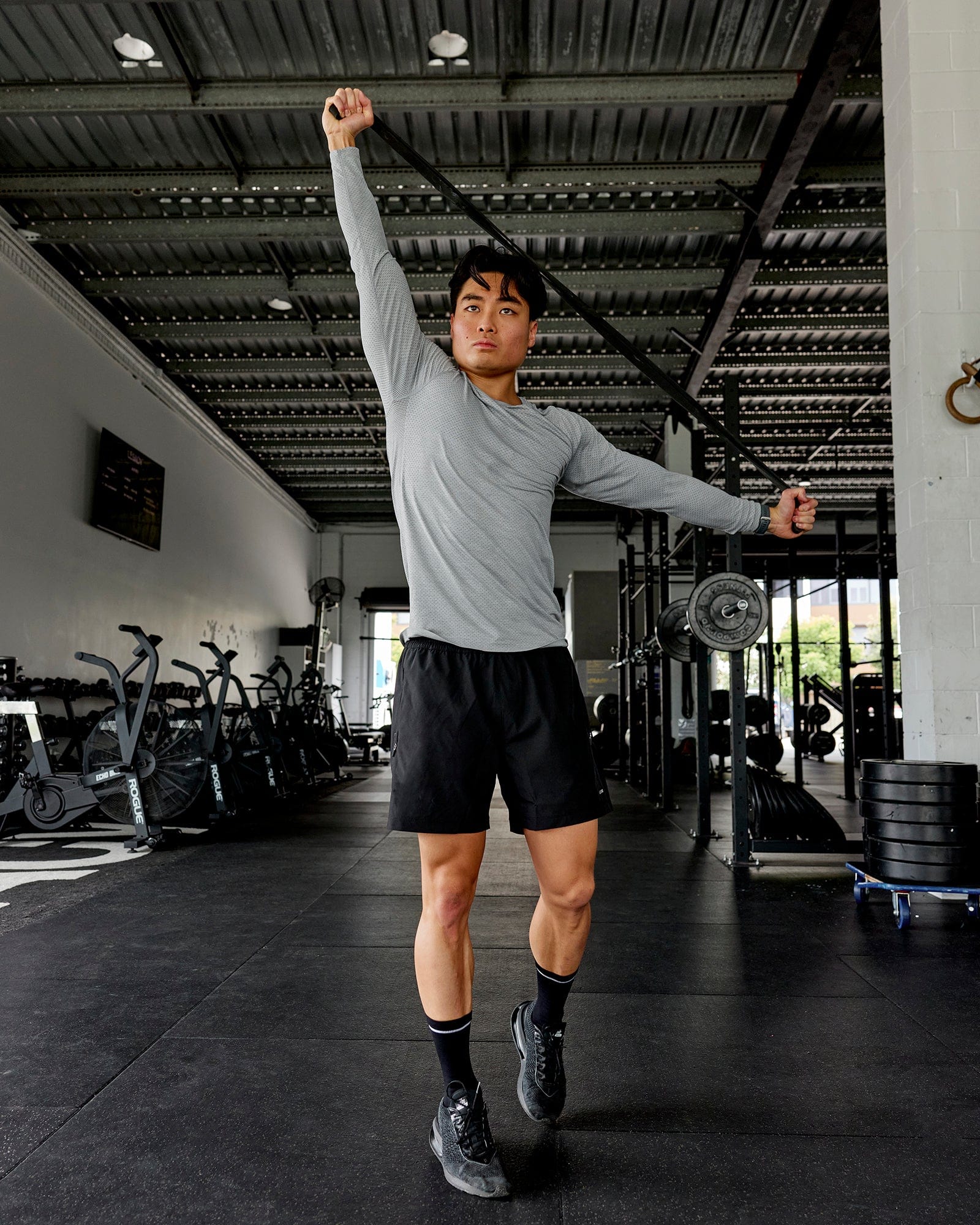 12953-aeroflx-seamless-long-sleeve-tee-lt-grey-marl-1.jpg AeroFLX+ Seamless Long Sleeve Tee - Lt Grey Marl