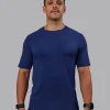 AeroFLX+ Seamless Tee - Midnight Blue/Midnight Blue