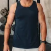 AeroFLX+ Seamless Tank - Navy/Navy