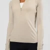 AeroFLX+ Long Sleeve Half Zip - Shale Beige/Shale Beige