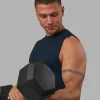 AeroFLX+ Seamless Muscle Tank - Navy/Navy