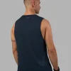 AeroFLX+ Seamless Muscle Tank - Navy/Navy