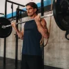AeroFLX+ Seamless Muscle Tank - Navy/Navy