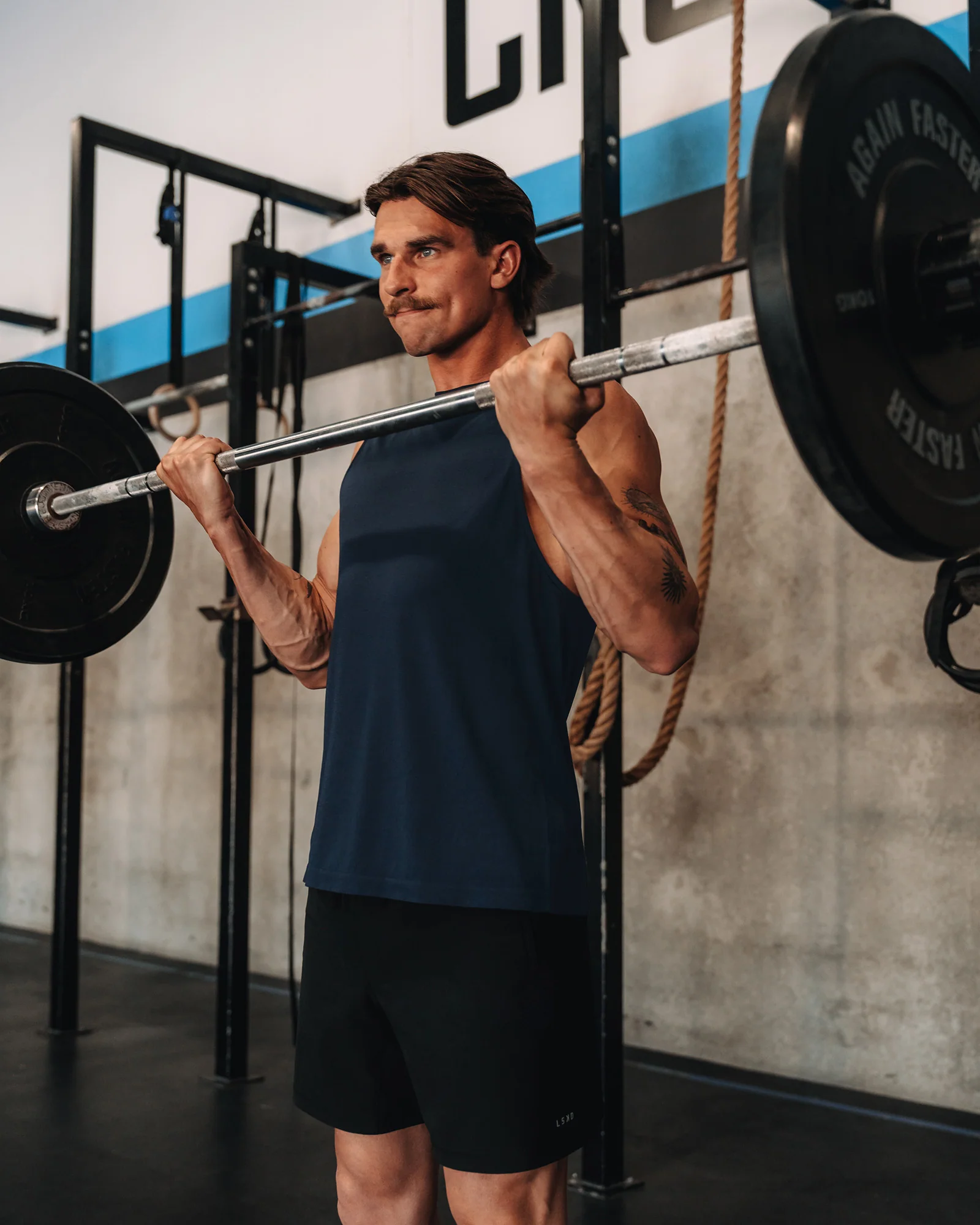 AeroFLX+ Seamless Muscle Tank - Navy/Navy