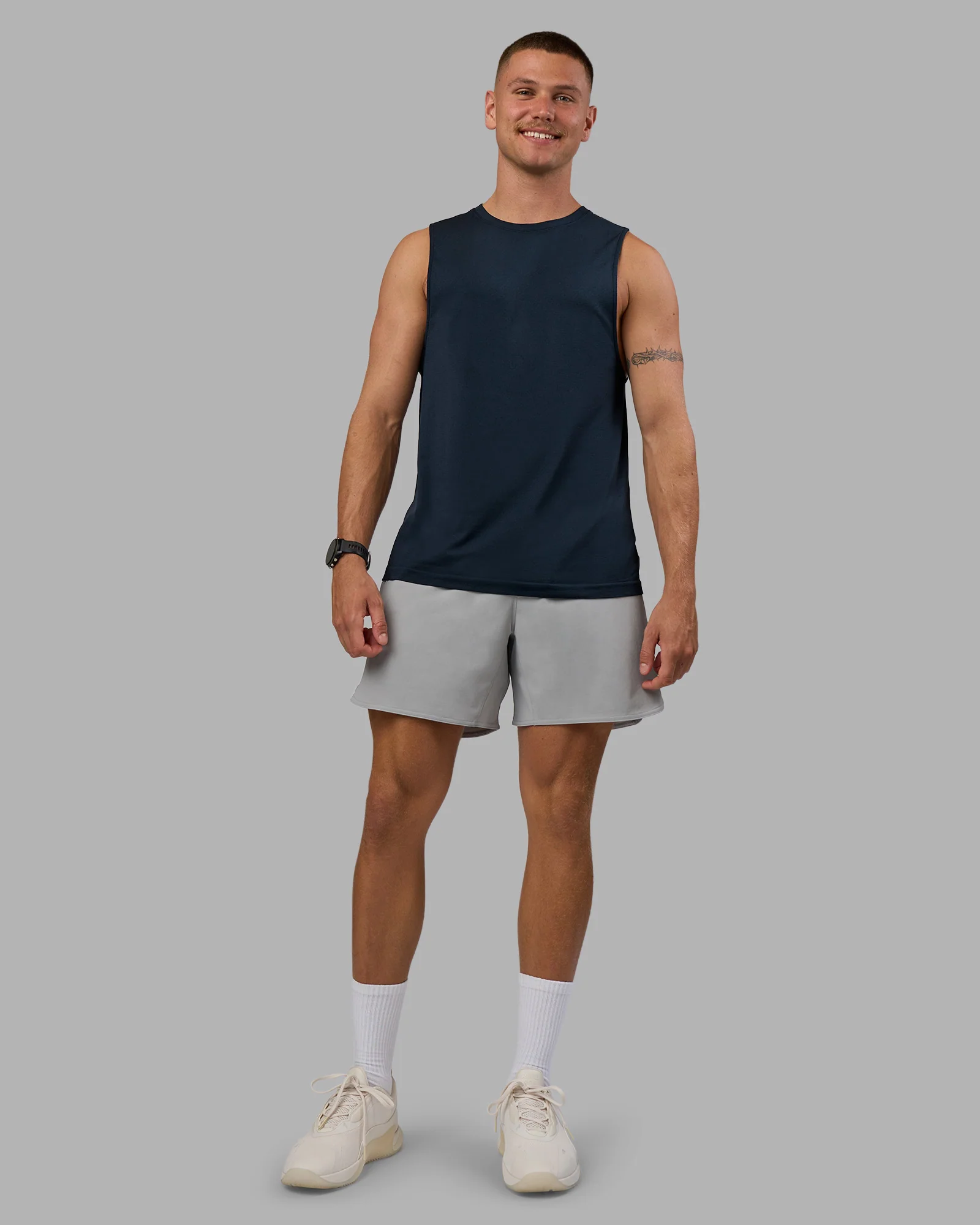 AeroFLX+ Seamless Muscle Tank - Navy/Navy