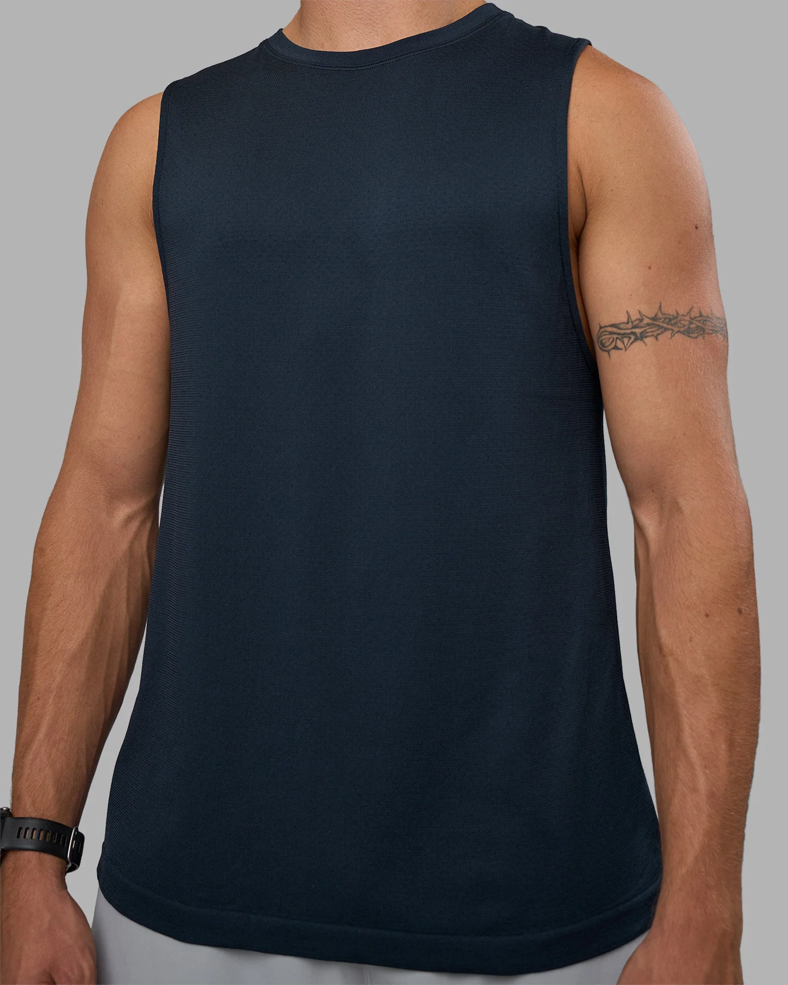 AeroFLX+ Seamless Muscle Tank - Navy/Navy
