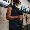 AeroFLX+ Seamless Muscle Tank - Navy/Navy