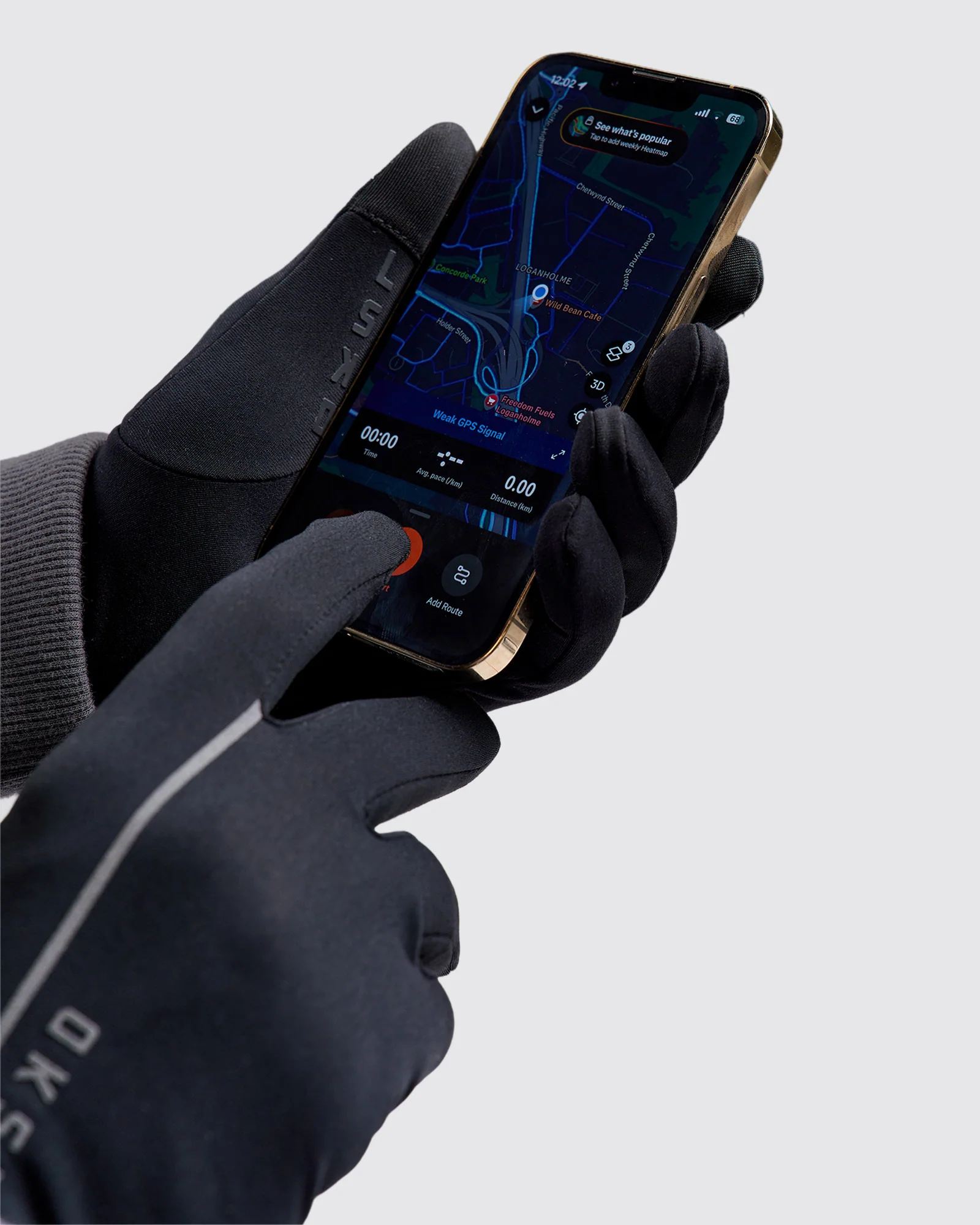Pace Running Gloves - Black