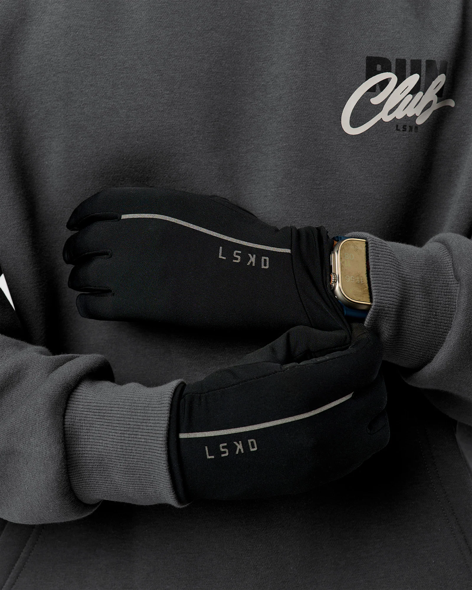 Pace Running Gloves - Black