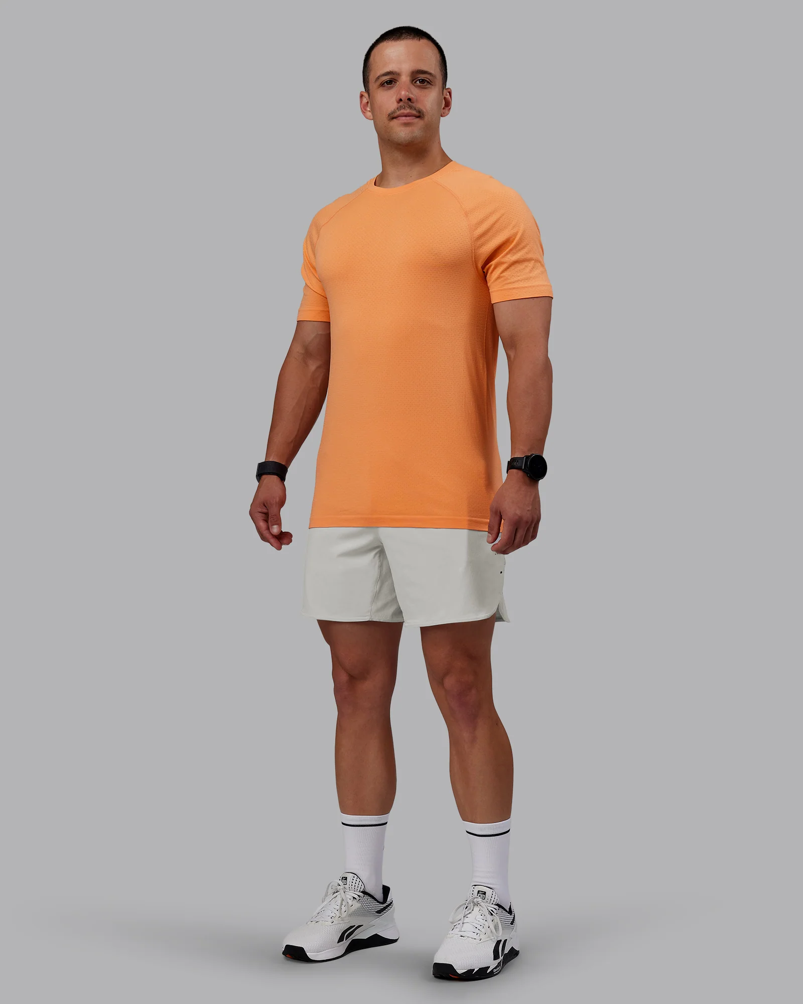 AeroFLX+ Seamless Tee - Cantaloupe/Cantaloupe Marl