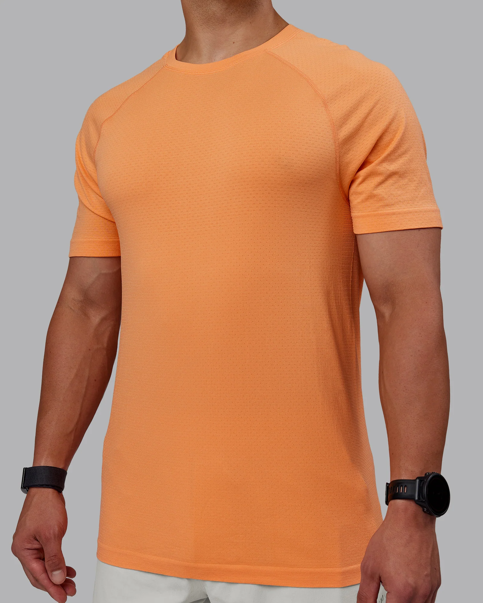 AeroFLX+ Seamless Tee - Cantaloupe/Cantaloupe Marl