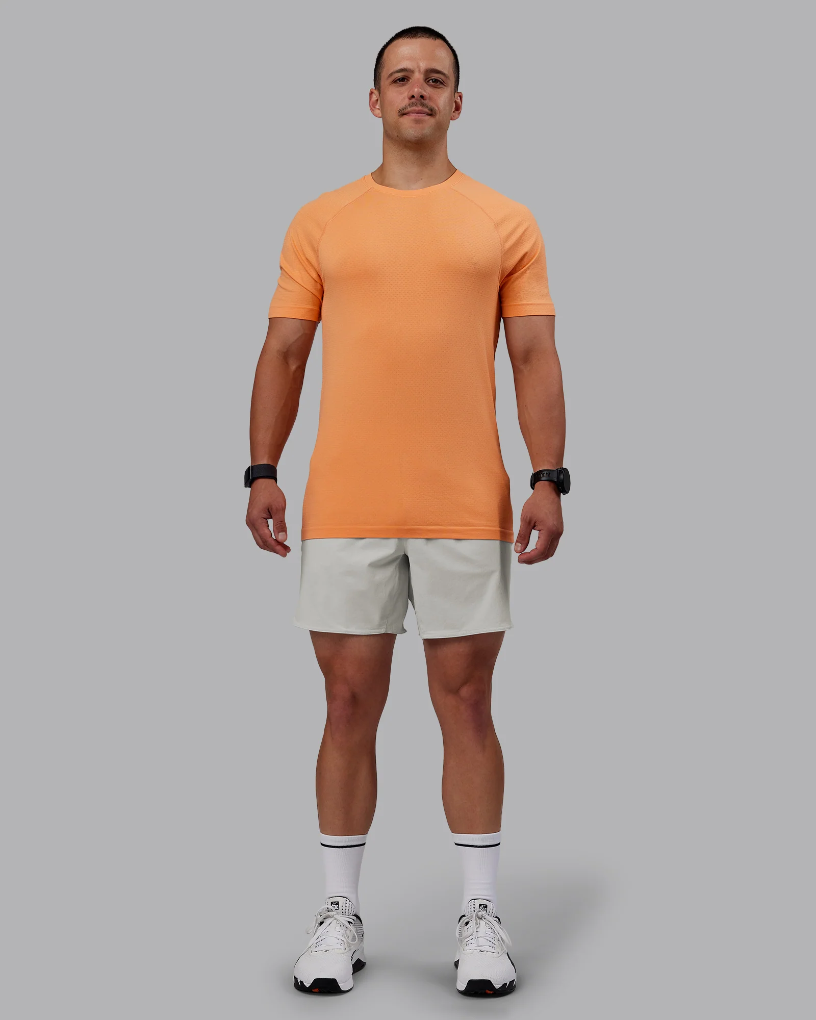 AeroFLX+ Seamless Tee - Cantaloupe/Cantaloupe Marl