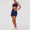Lively Seamless Ribbed Sports Bra - Future Navy-Ultra Fuchsia