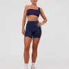 Lively Seamless Ribbed Sports Bra - Future Navy-Ultra Fuchsia