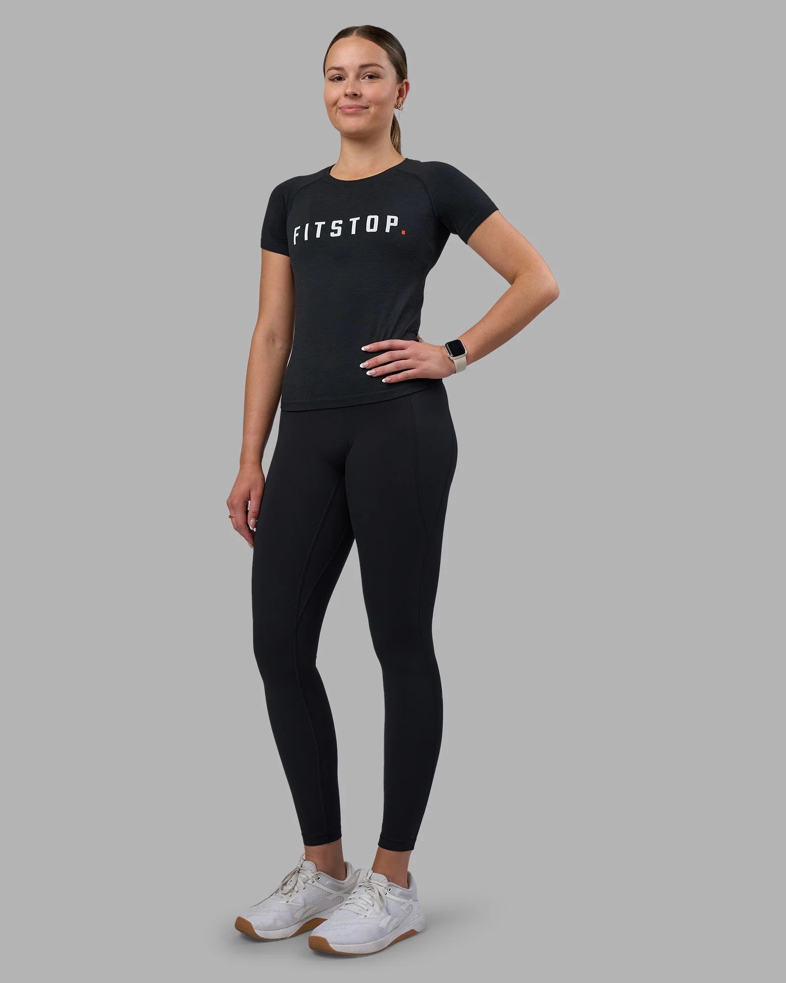 13189-black-xs-black-xs-variation-2.webp Fitstop AeroFLX+ Seamless Tee - Black