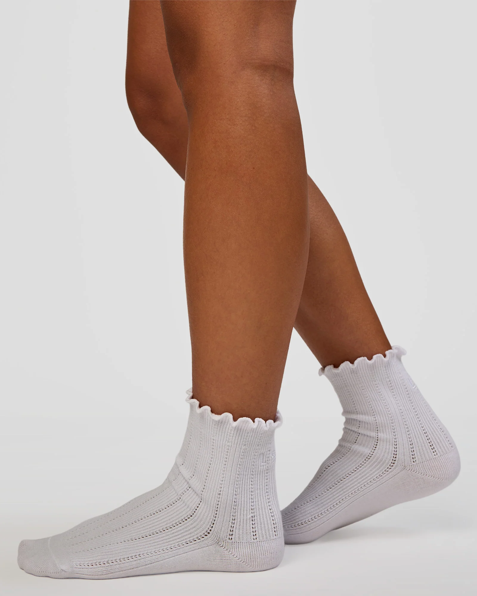 1319-frill-quarter-sock-white-2.webp Frill Quarter Sock - White