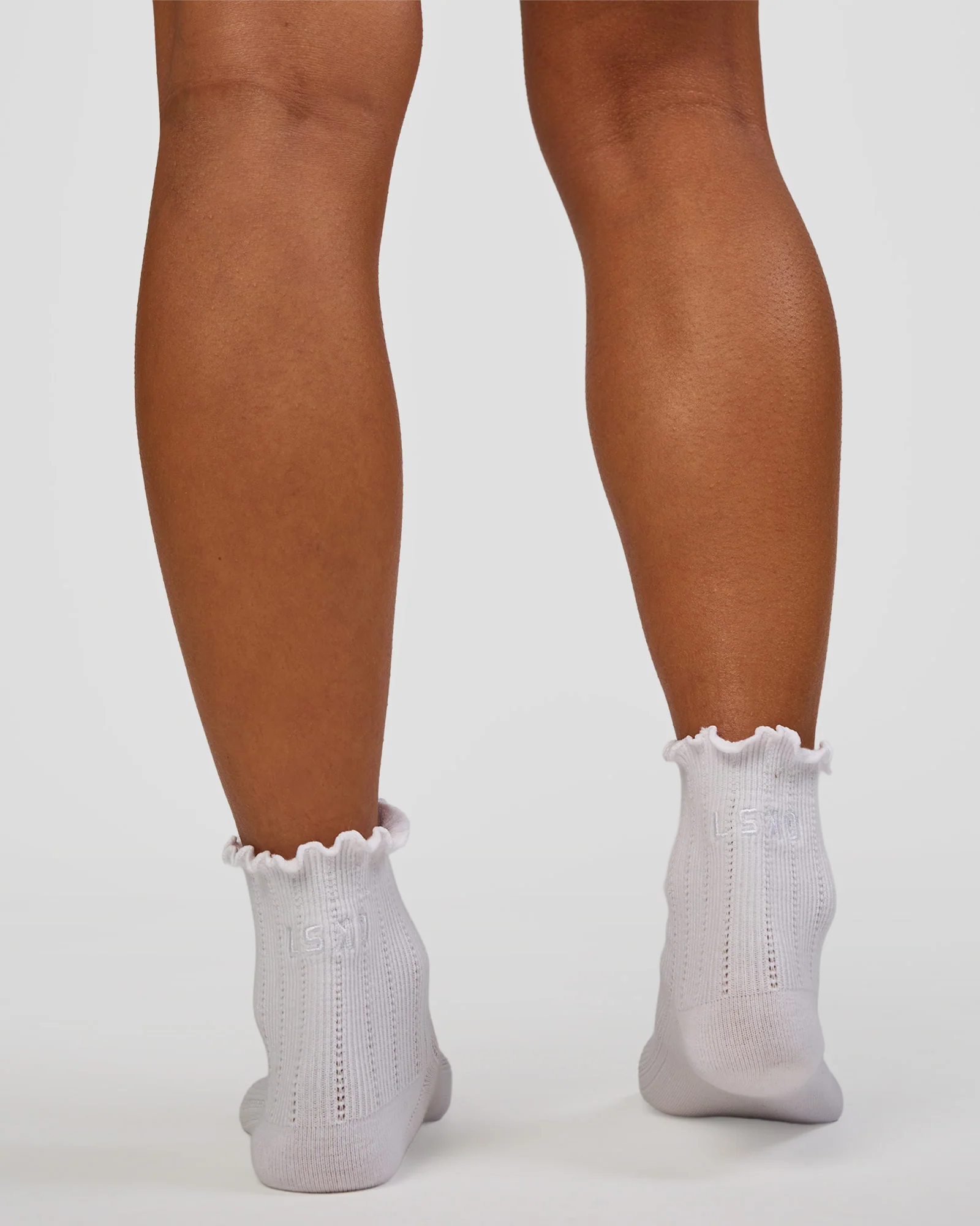 1319-frill-quarter-sock-white-4.webp Frill Quarter Sock - White