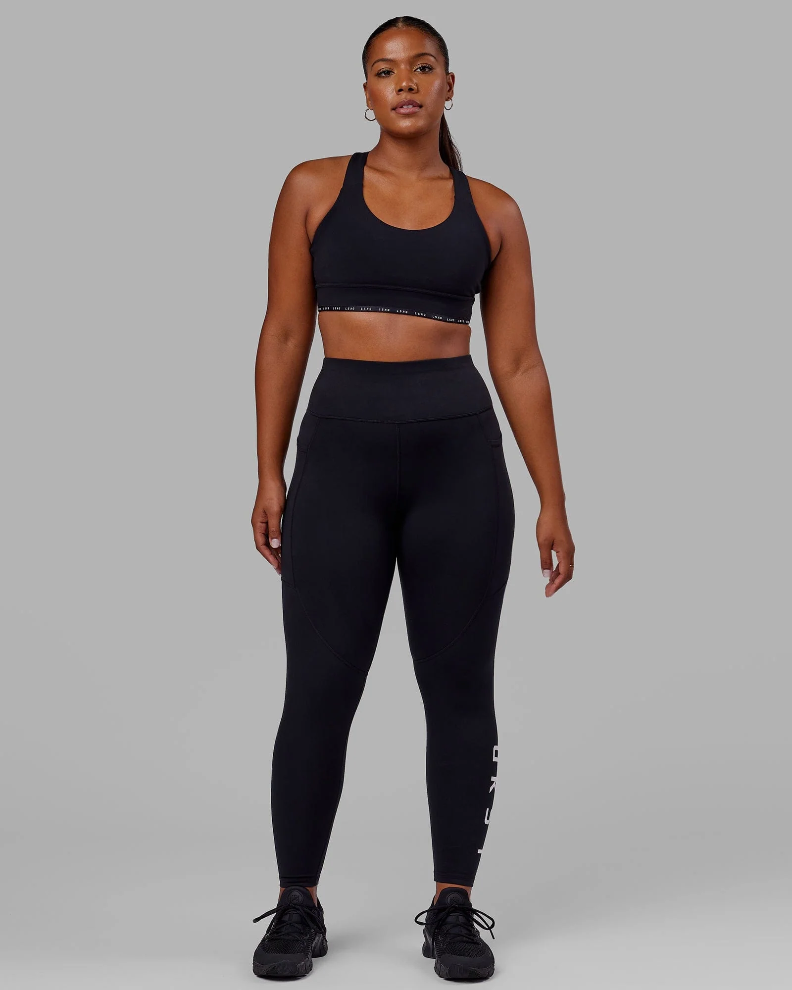 Rep Ultra High-Rise Full Length Legging Pockets - Black-White
