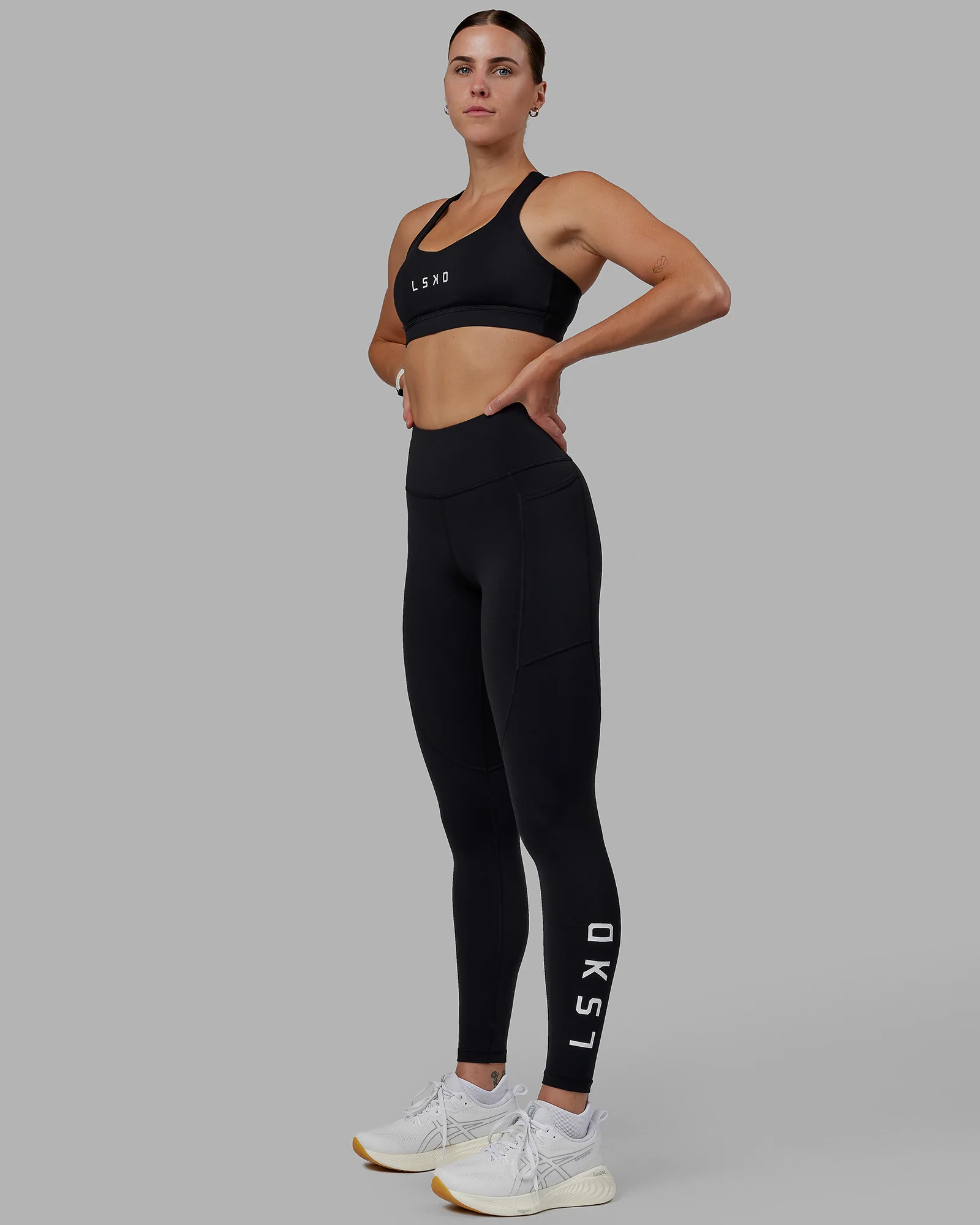 Rep Ultra High-Rise Full Length Legging Pockets - Black-White