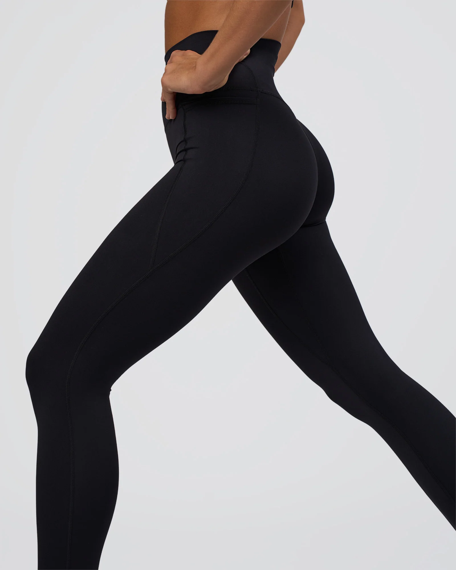 Elixir Ultra High-Rise Full Length Legging Pockets - Black