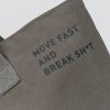 Hold It All Canvas Tote - Circular Grey-Values