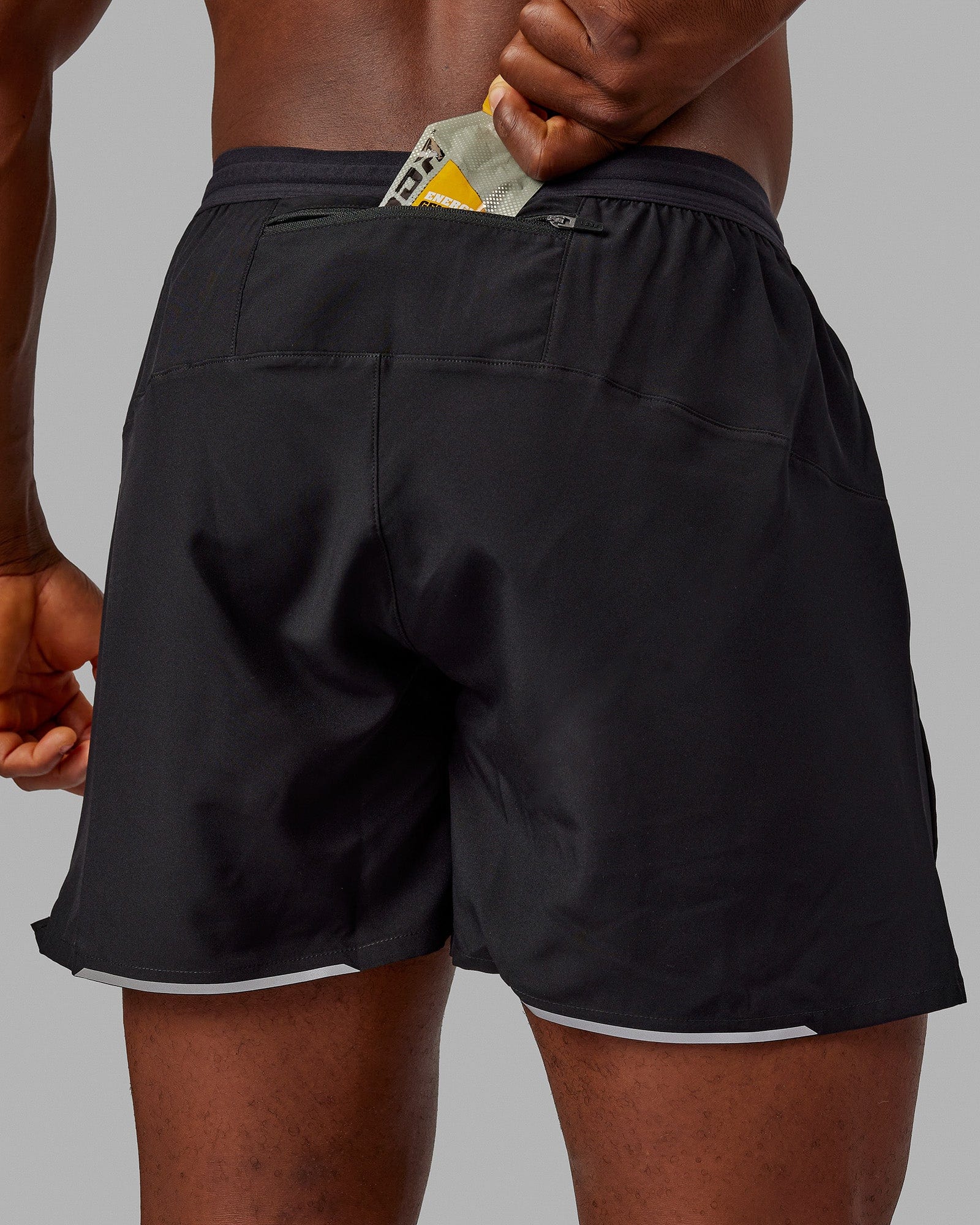 13322-pace-5-lined-running-short-black-reflective-4.jpg Pace 5" Lined Running Short - Black-Reflective