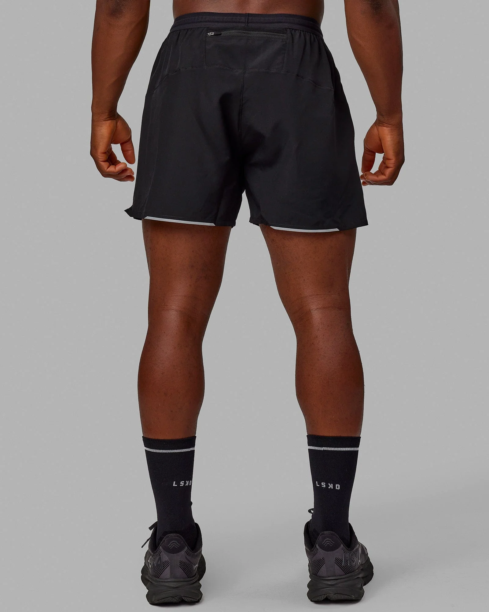 13322-pace-5-lined-running-short-black-reflective-7.webp Pace 5" Lined Running Short - Black-Reflective
