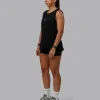 13402-go-to-flxcotton-longline-tank-black-white-2.webp Go-To FLXCotton Longline Tank - Black-White